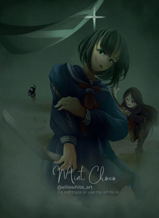 An artwork that I drawn to compete in the VGen monthly challenge, follow the topic "Fog". The character depicting in the artwork is Shimizu Hinako from Silent Hill f, a game by Konami.